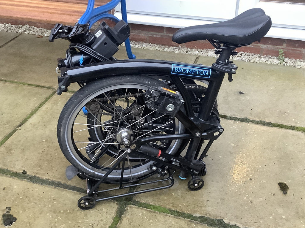 Brompton Electric C Line 6 Speed Black With Bags