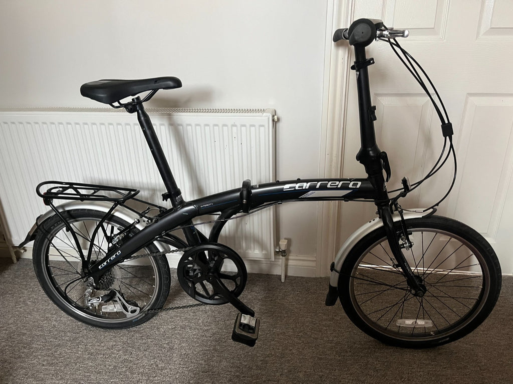 Carrera Intercity Folding Bike - Grey (2025). Collection Only (Bath).