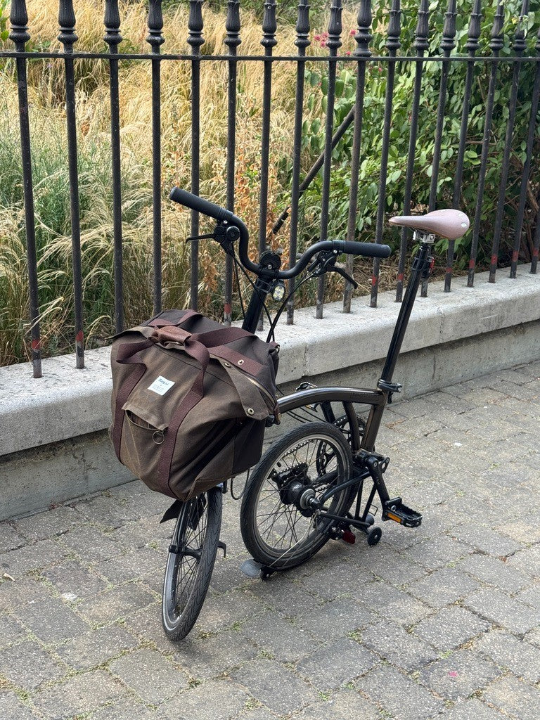 Brompton C Line 12-Speed Folding Bike Black Lacquer Used London N7