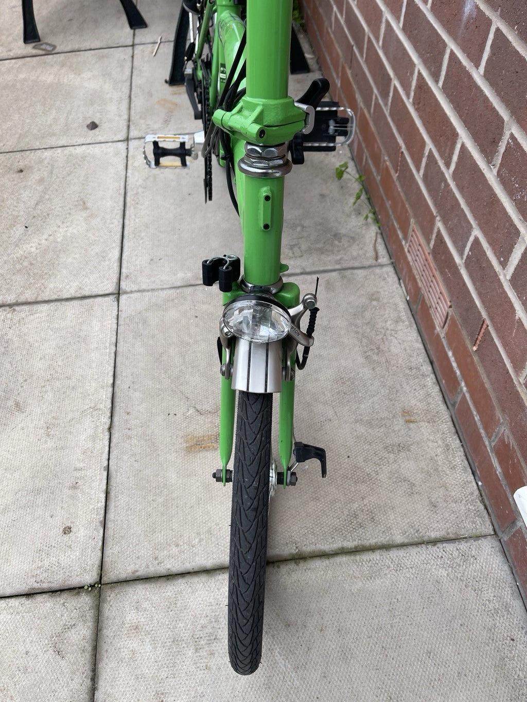 Brompton Folding Bike M6R 6 Speed Green 2008 M Type Rack Mudguards Lights