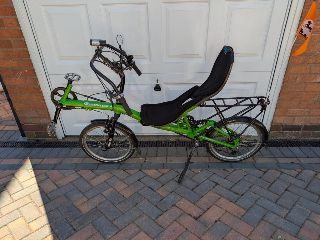 HP Velotechnik Grasshopper Fx Recumbent Bicycle 24-Speed, Foldable