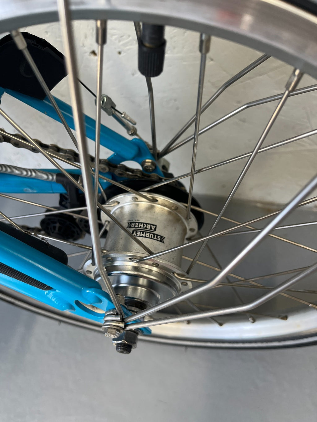 Brompton folding bike 6 speed C Line Blue