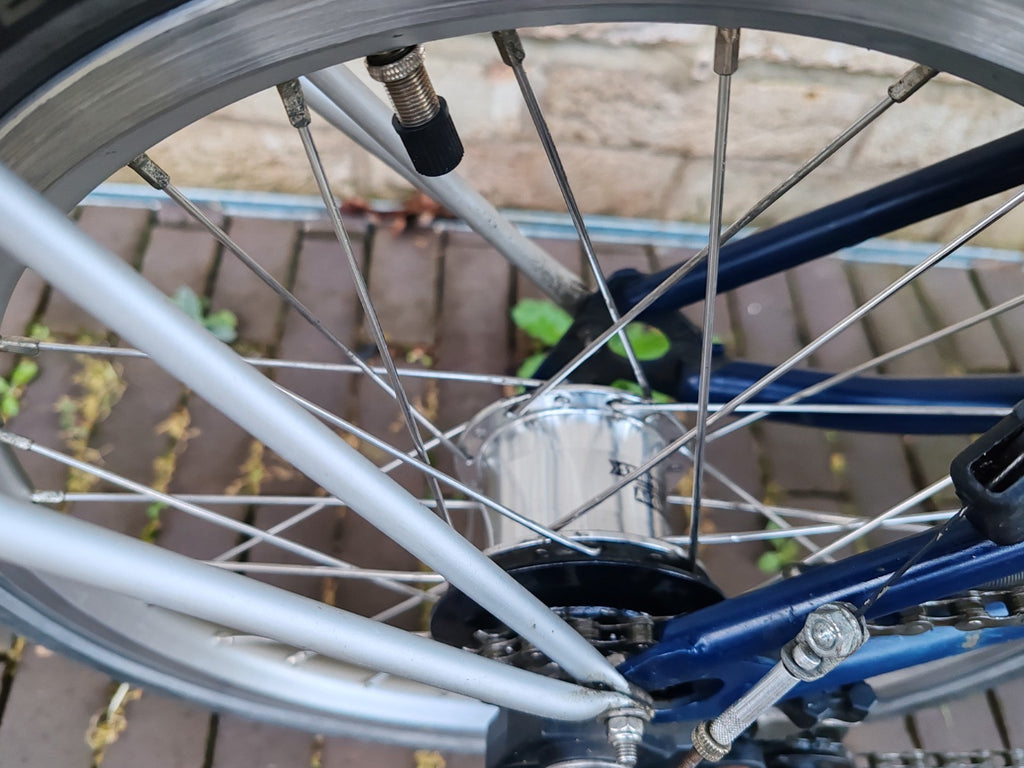Brompton H6R 6 Speed Folding Bike Rack Brooks Saddle Commuter Blue
