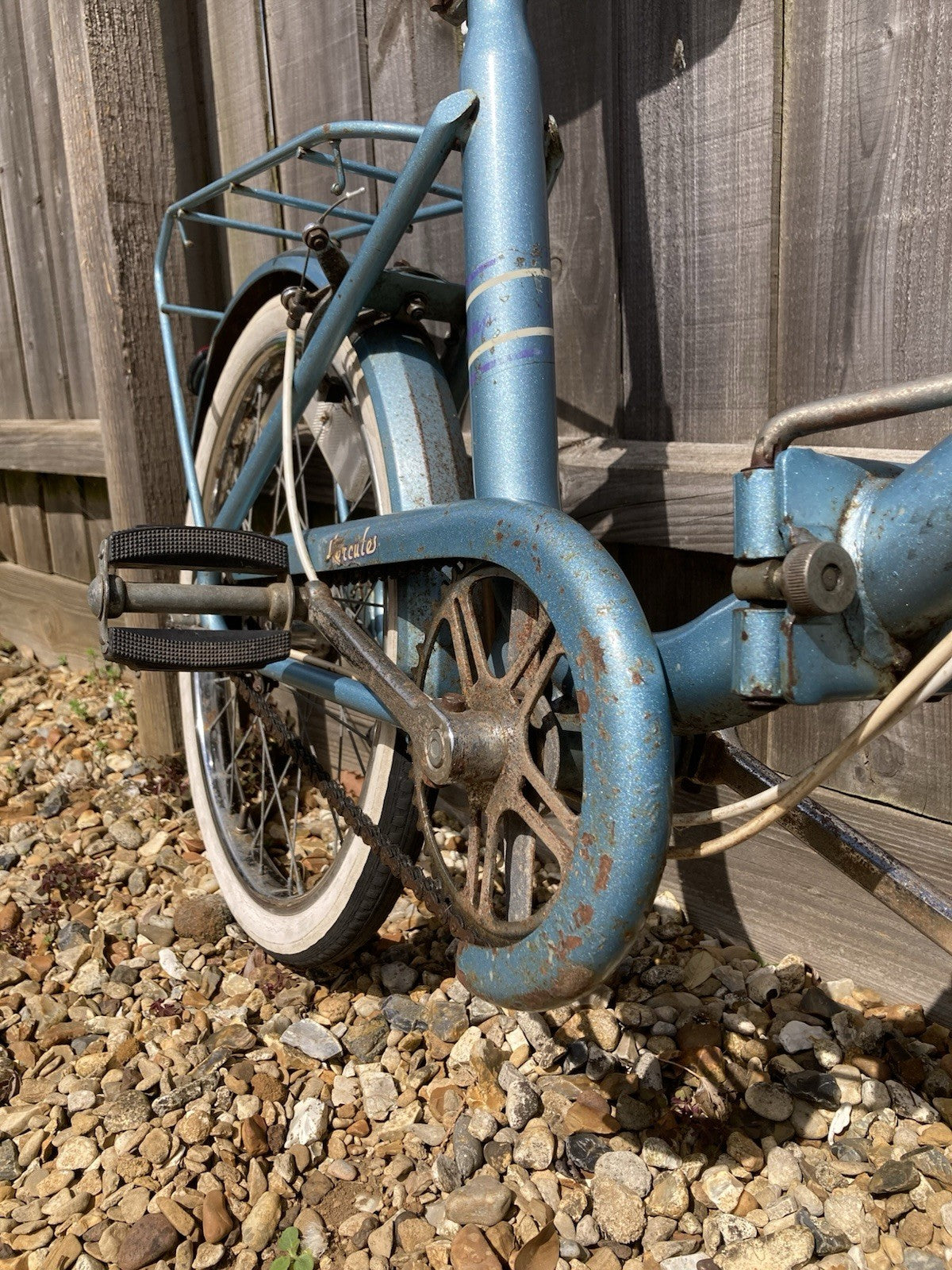 Raleigh Hercules Compact Folding Bike Vintage Stowaway Shopper, Fold-Up, Retro