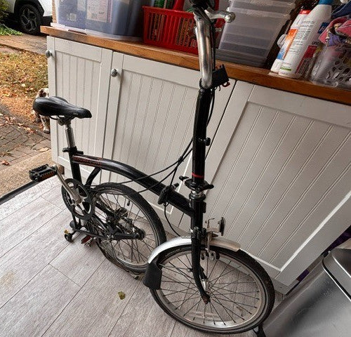 Brompton Folding Bike - 3 Speed -  Elderly and needs some love and attention