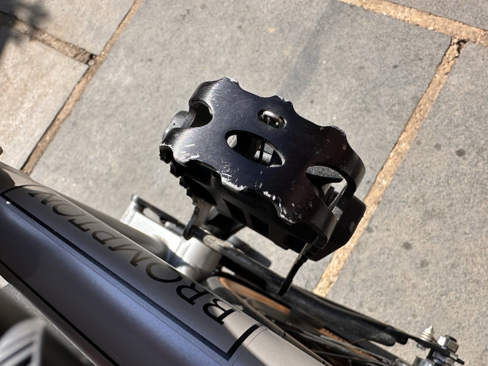 Brompton CHPT3 V3 Bike 6 Speed With Titanium Mudguards and Brompton CHPT3 bag