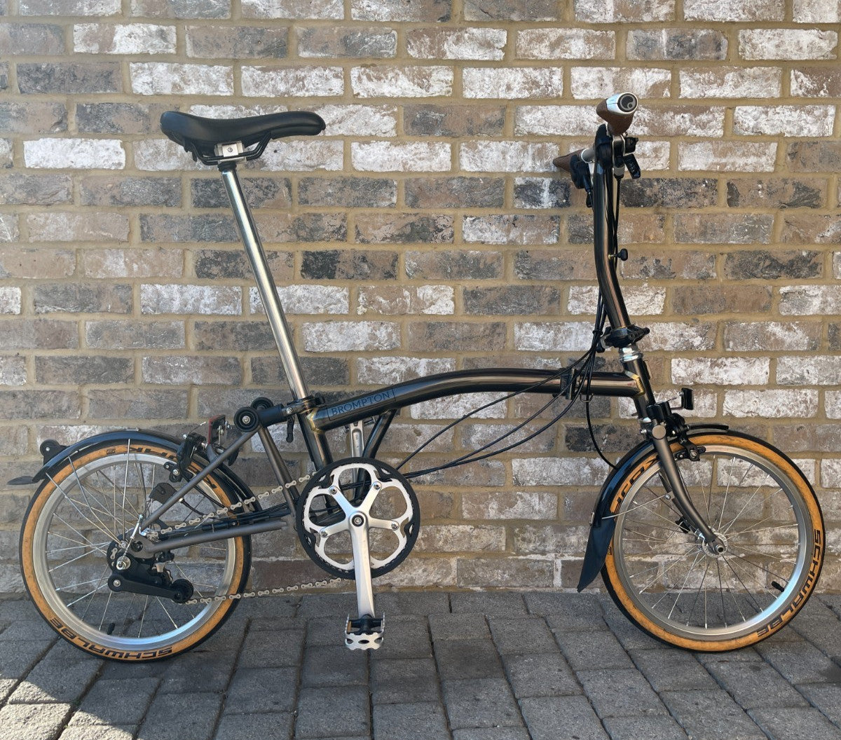 Brompton Raw Lacquer Superlight - Titanium - RARE S6L-X WORLD POSTAGE - STUNNING