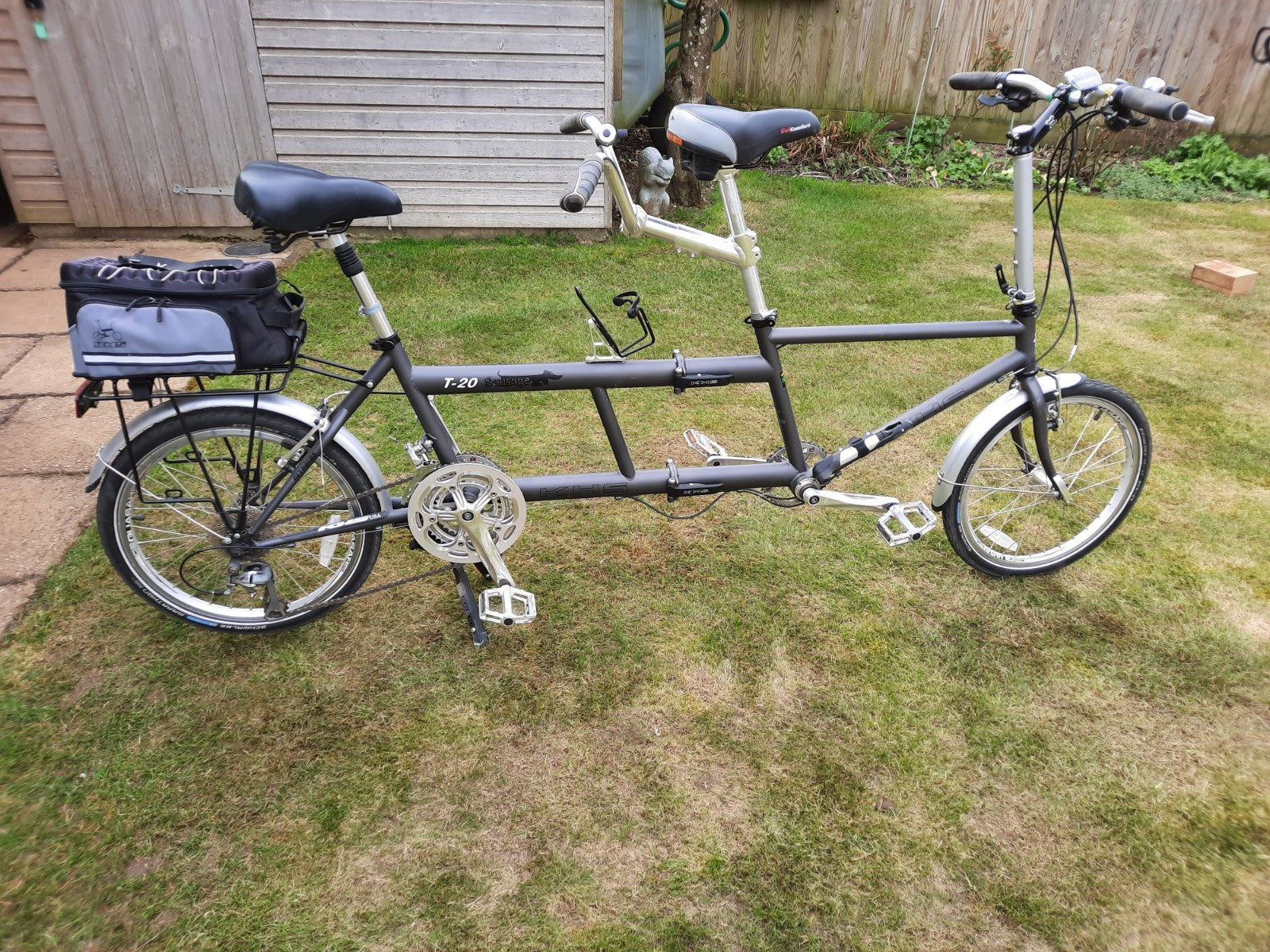 folding tandem bicycle