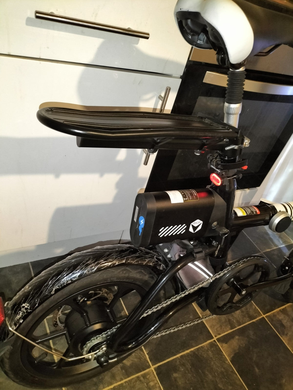 Hitway BK35 Folding E Bike Lightweight Throttle+PAS+Seat Suspension+Lights+Rack