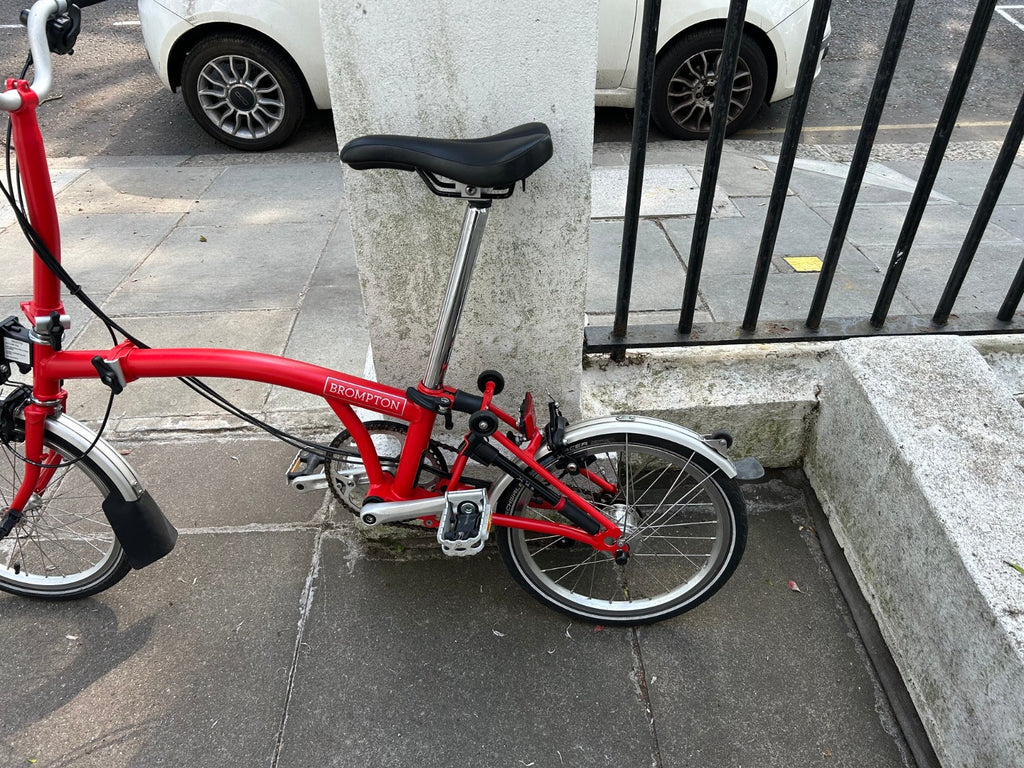 Brompton C Line Folding Bike - 6-Speed   Red
