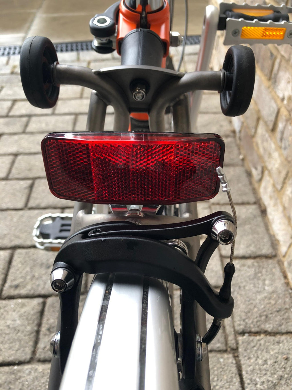 Brompton Signal Orange Superlight Titanium RARE S6L-X with Brooks - WORLD POST
