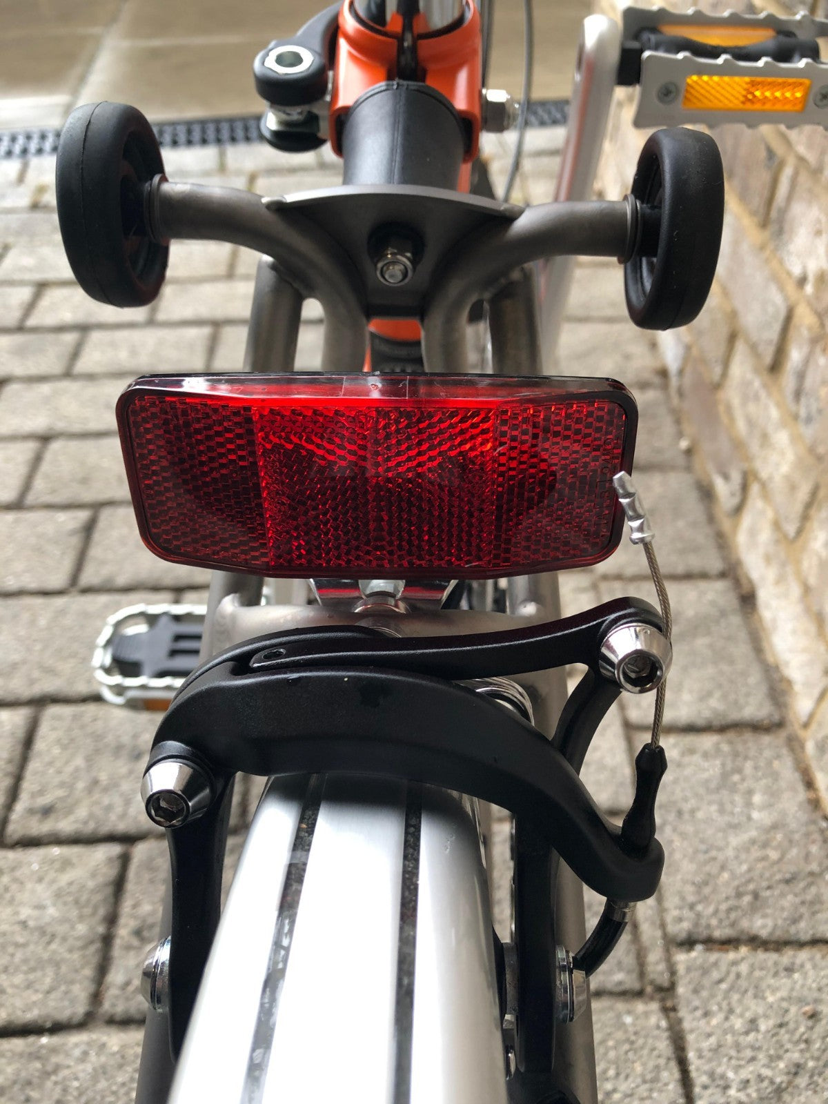 Brompton Signal Orange Superlight Titanium RARE S6L-X with Brooks - WORLD POST