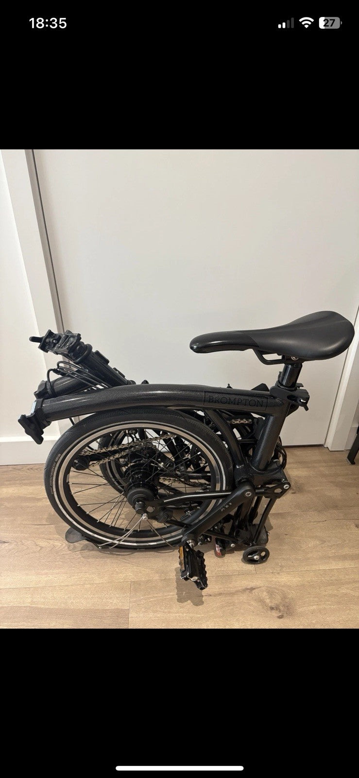Brompton P Line Explore 2025 12-Speed Mid + upgrades - Midnight Black