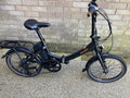 Raleigh Stow-E-Way 20" Folding Bike Black With Cycl Indicator Lights