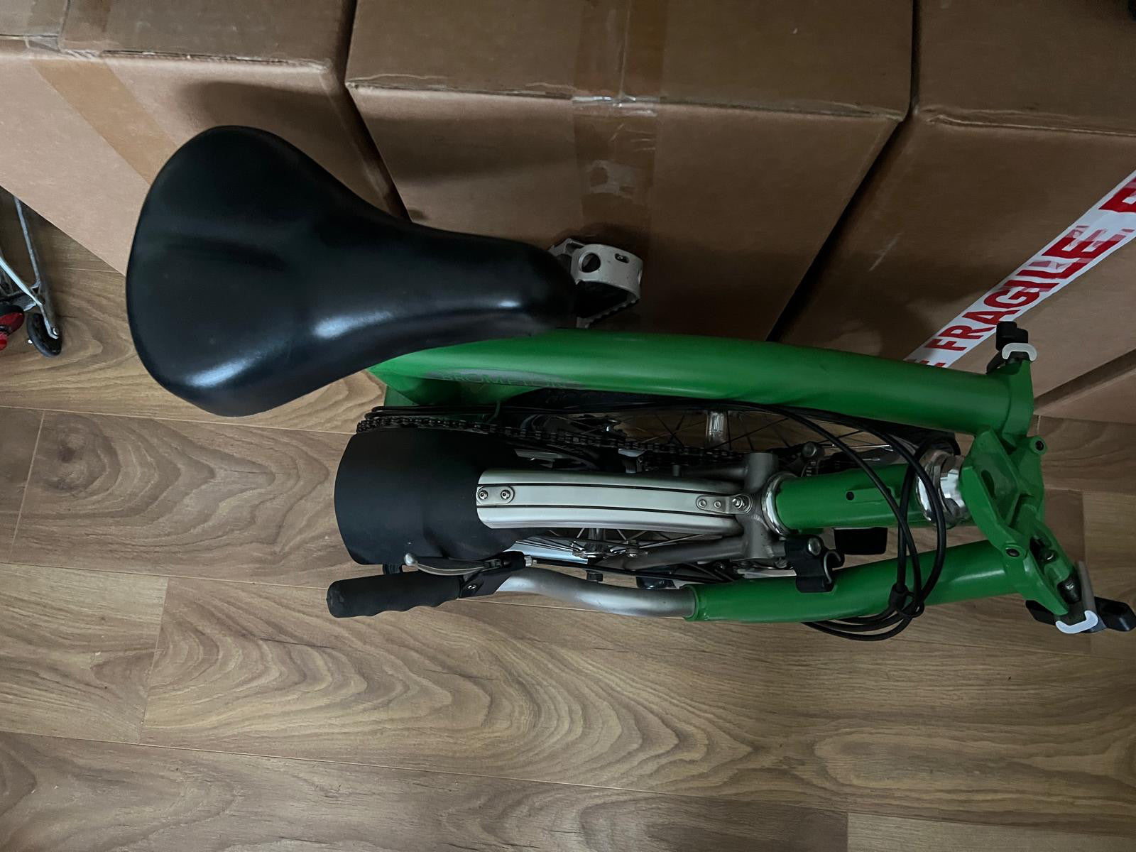 Brompton M2L- X  (2 Speed)  Titanium folding bicycle -Apple Green
