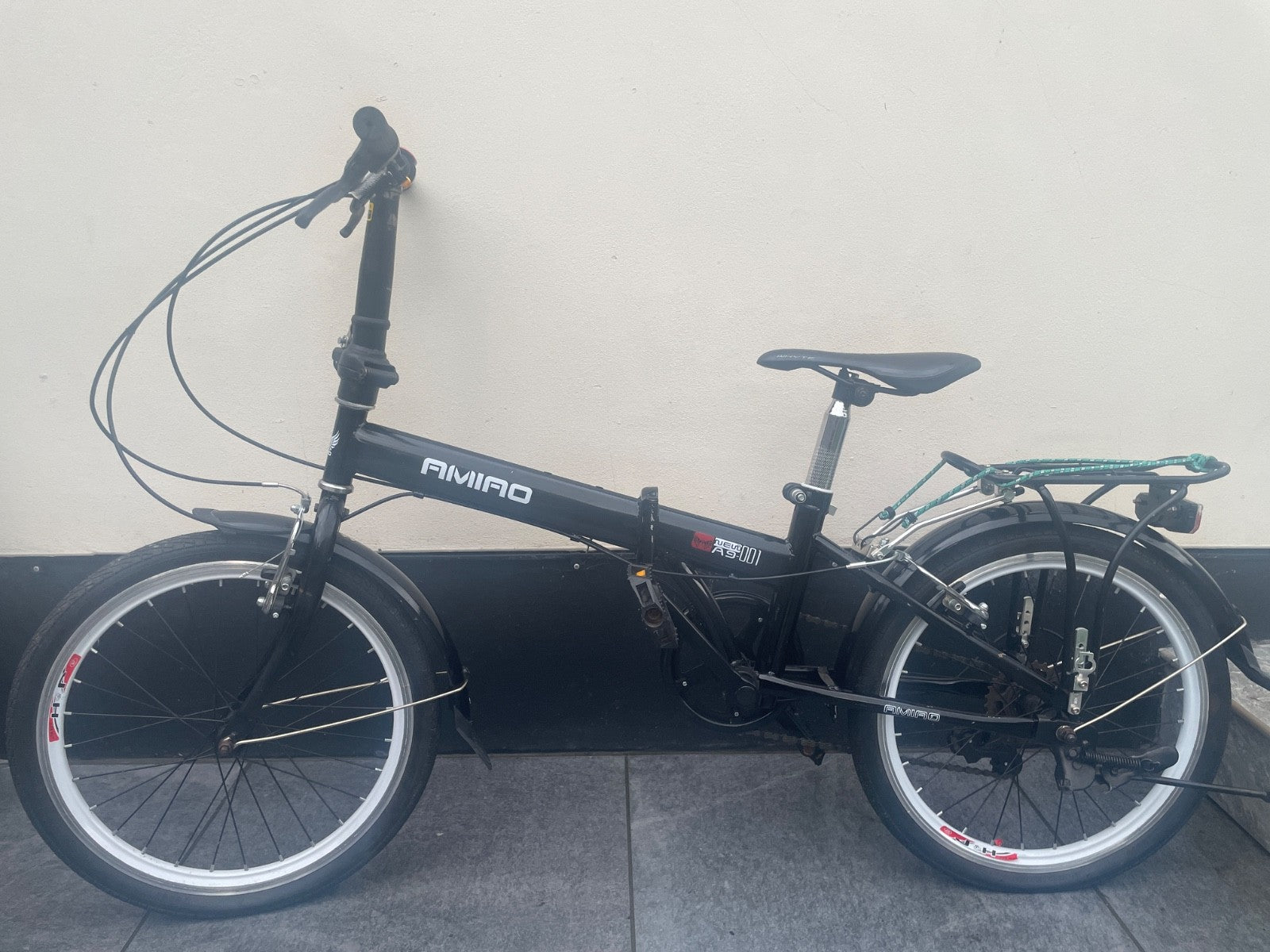 Foldable Amiao black bike