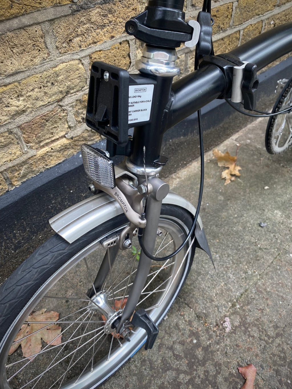 BROMPTON S2LX Folding Bike - Titanium and steel super light Black