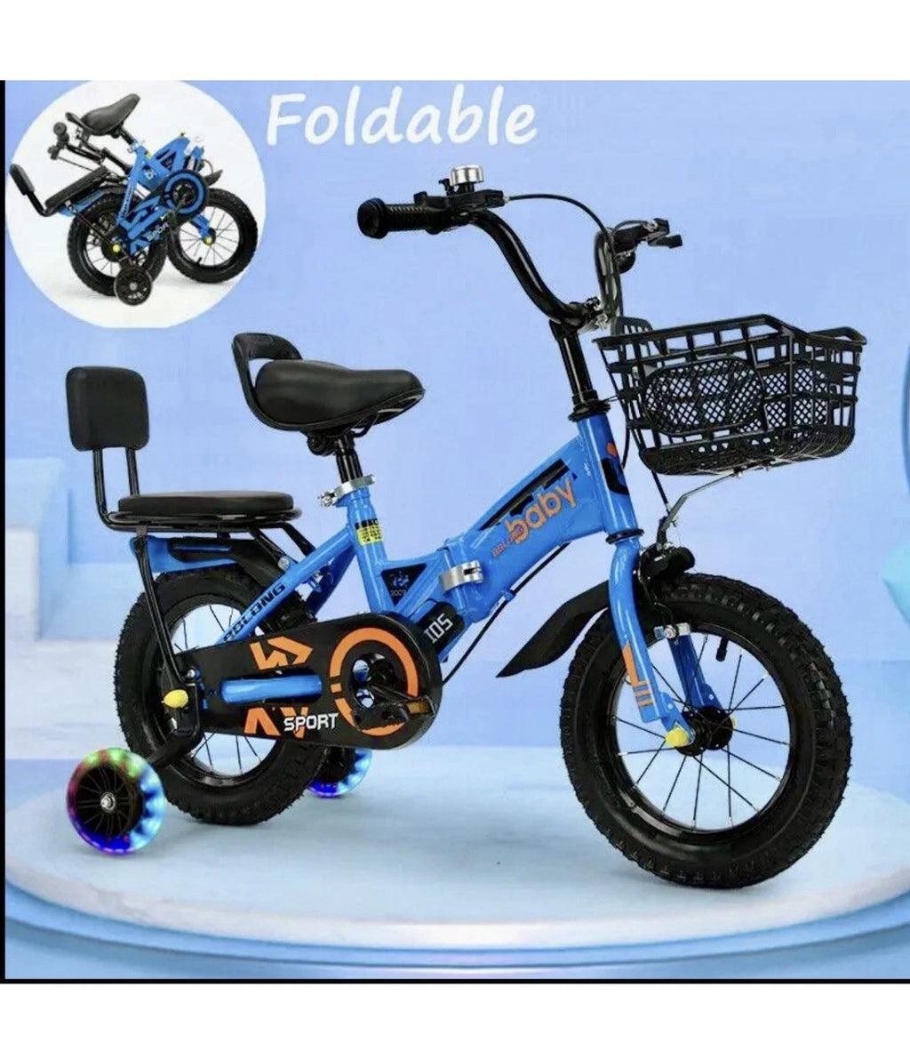 12inch Kids Bike Bicycle Children Boys Foldable Cycle Removable Stabiliser