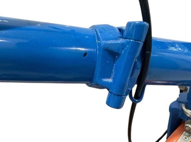 Brompton Barcelona Edition S6L (6 Speed) folding bicycle - Gloss Blue & Orange