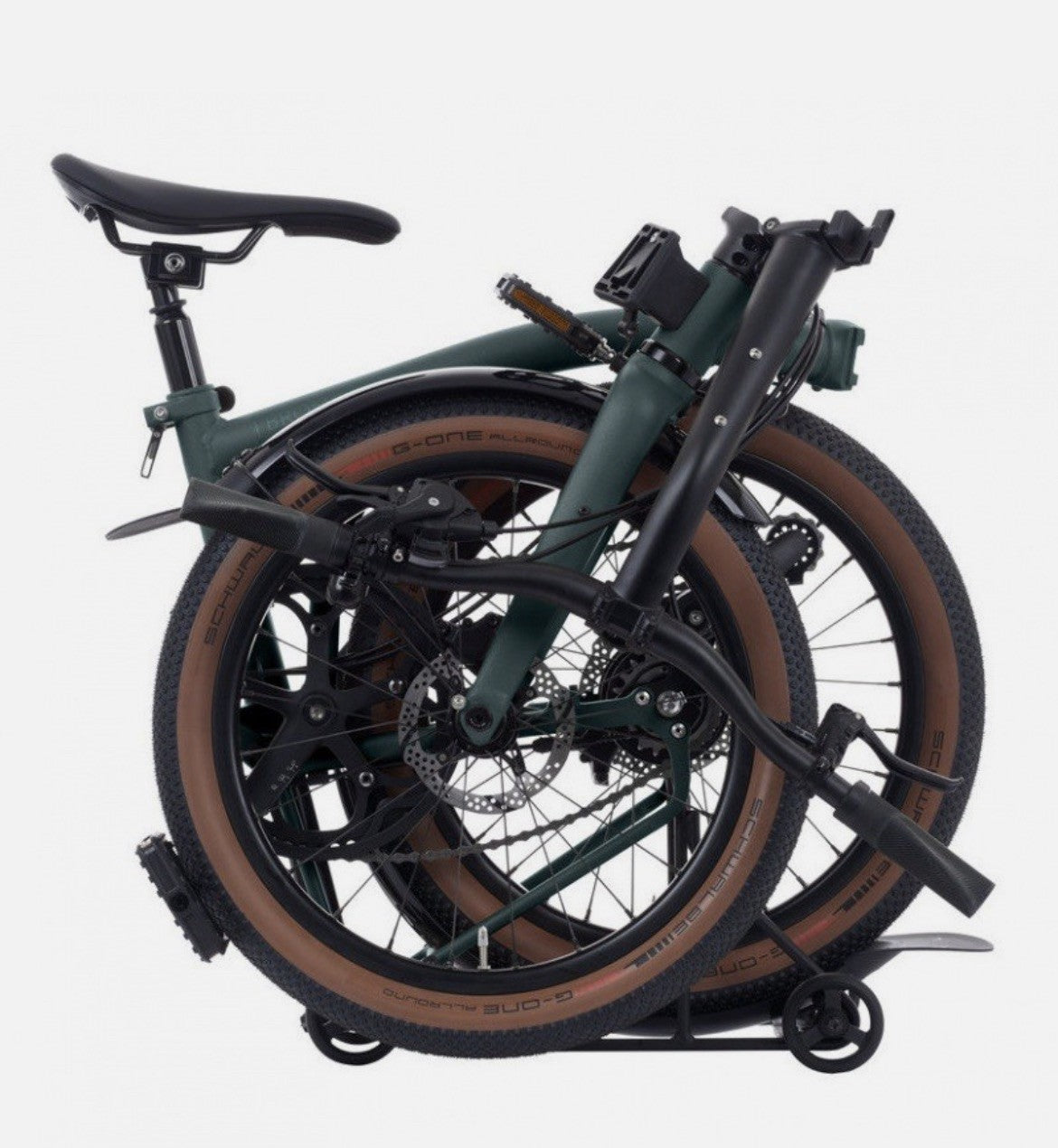 Brompton G Line, 8 speed w Roller Rack - Forest Green - Size Medium New Model