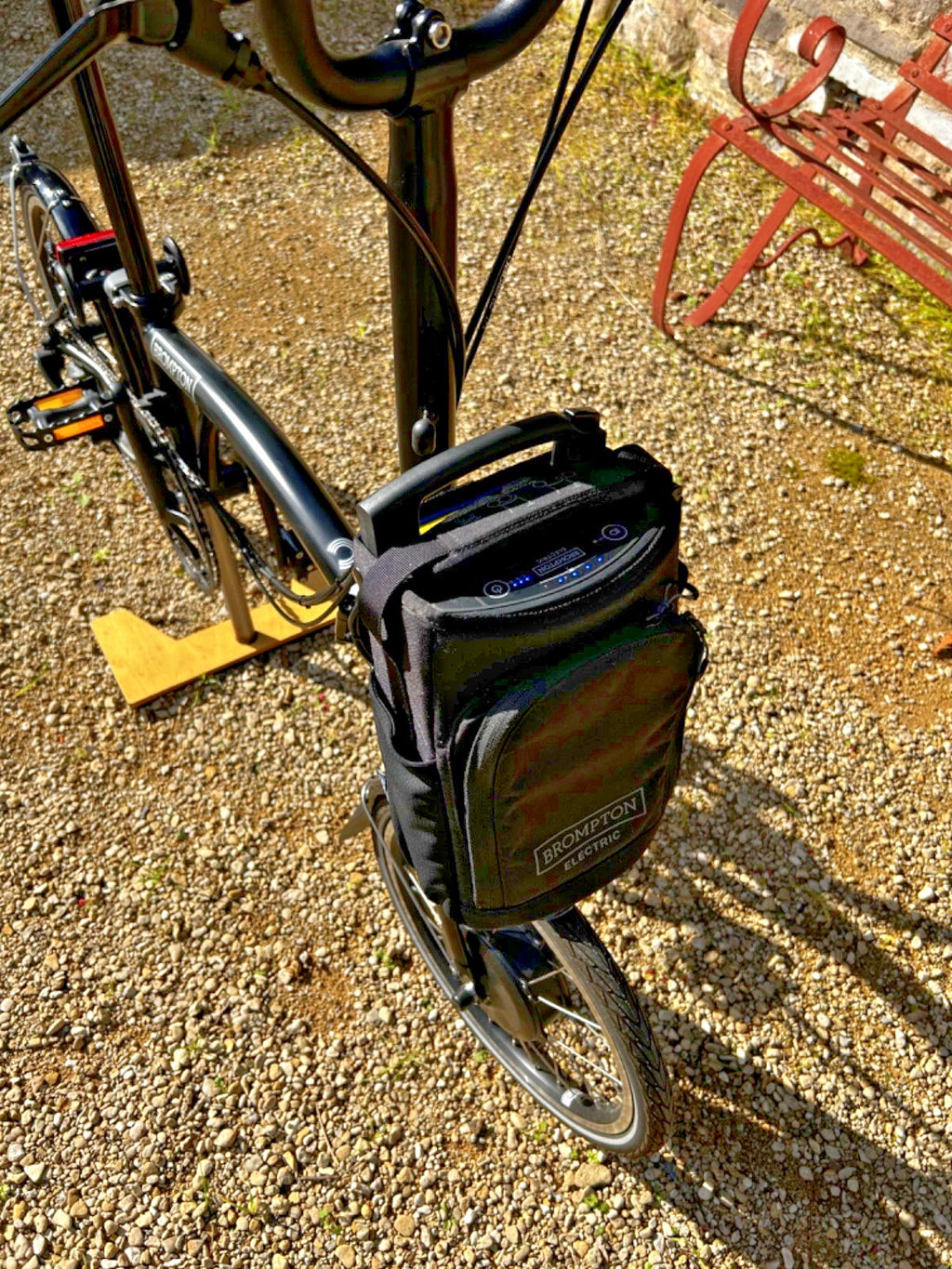 Brompton Electric C-Line folding bike H4L 4-speed black