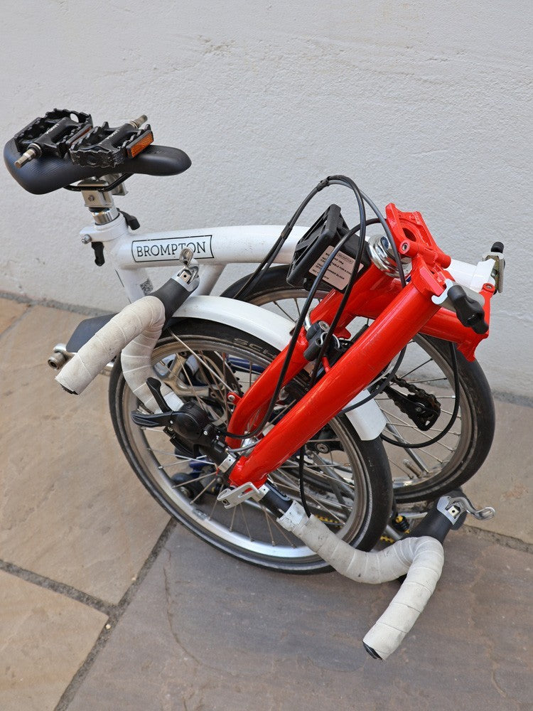 Brompton Bike extensively modified for touring