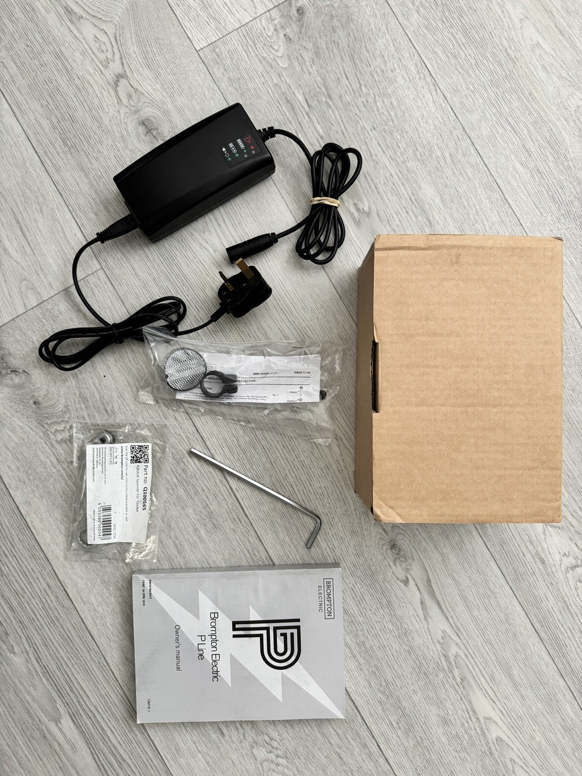 BRAND NEW Brompton P Line Electric Urban Folding Bike - titanium super light