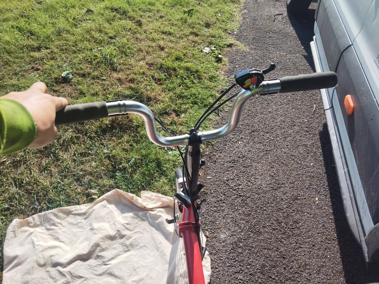Brompton C Line M6R (6 Speed)  folding bicycle - Red
