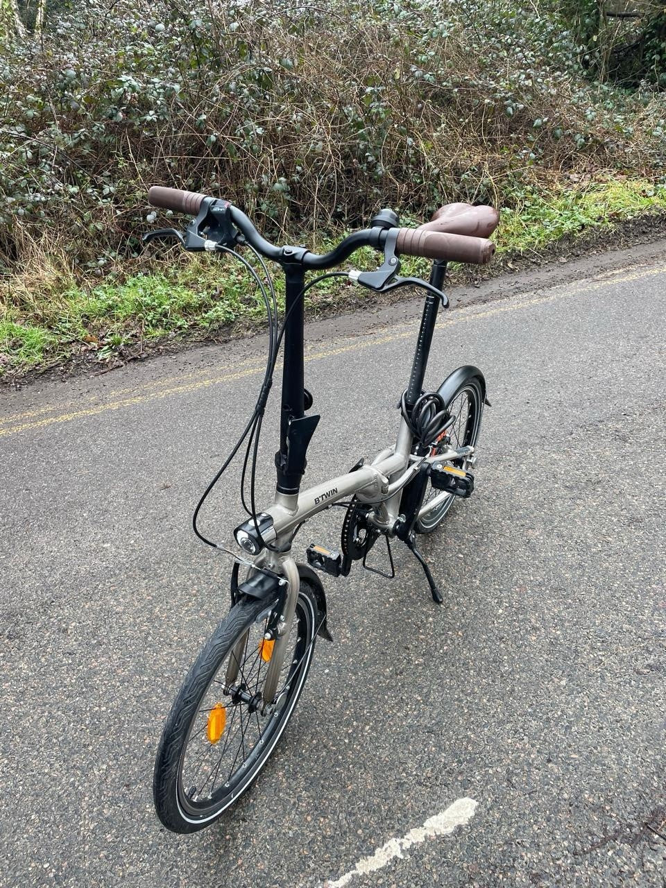 B’TWIN Folding Bike 500 (Decathlon) Dark brown