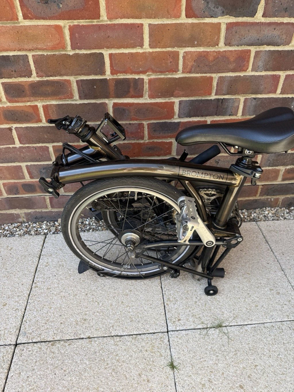 Brompton Superlight S6L Raw Lacquer 6 Speed Folding Bike MKS EZY Pedals