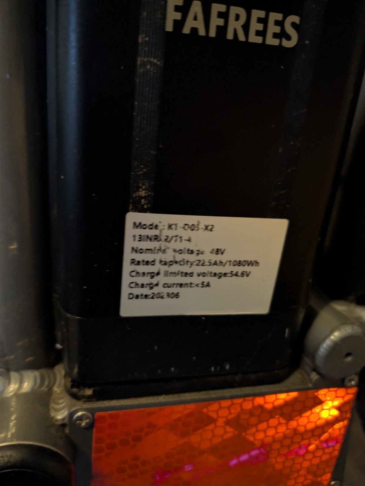 Fafrees F20 Fat 20" Foldable Eboke, 48v 22ah Battery  Iv Very Good Condition,