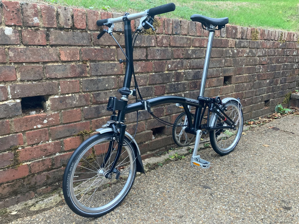Black Brompton Folding Bike Very Good condition