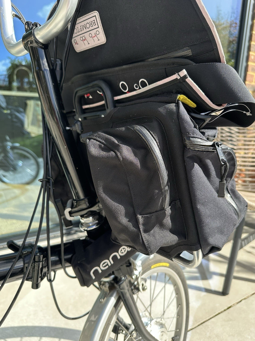 Brompton Folding Bike with Nano Conversion Kit. Includes black Carry Bag.