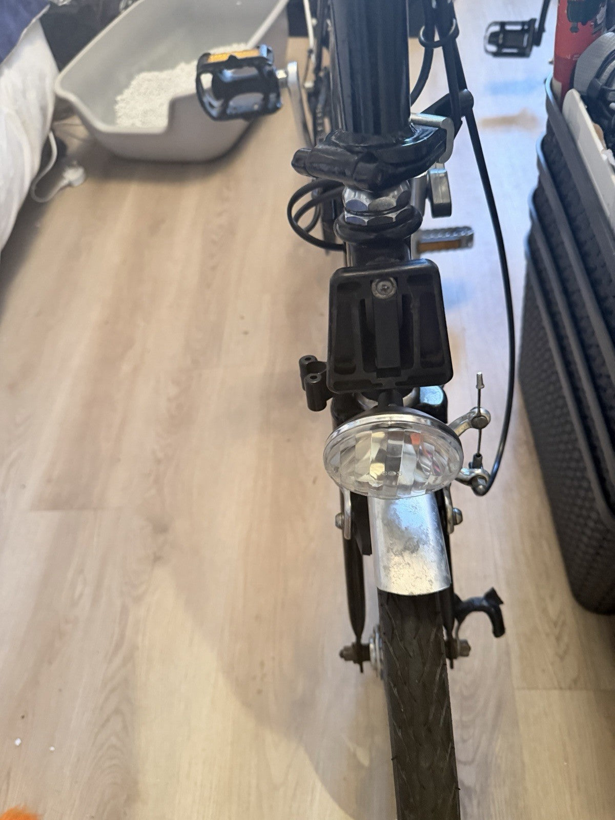 Vintage Brompton Folding Bike Made in England 3 Speed Rack Model Classic Black