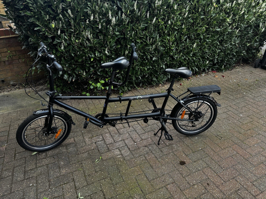 Ecosmo 20TF01BL 20 Inch Wheel Folding Tandem Bicycle Bike - Black