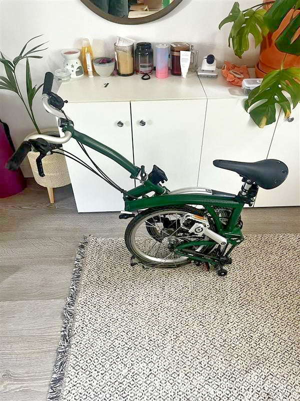 Brompton M6L 6-Speed Folding Bike - Racing Green - Excellent Condition - Brooks