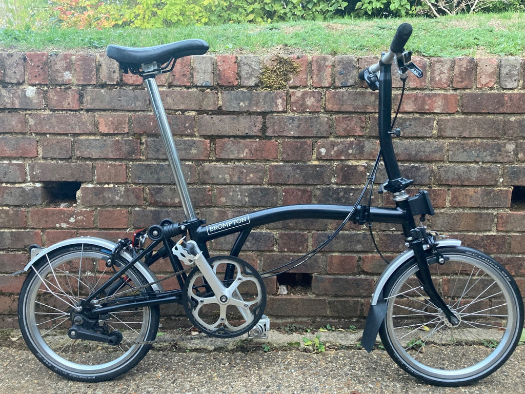Black Brompton Folding Bike Very Good condition