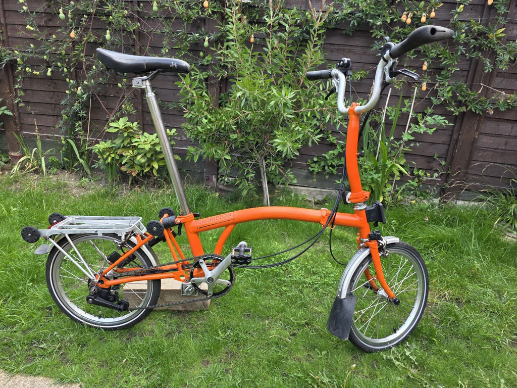Brompton 6-speed folding bike 2013 with rear rack