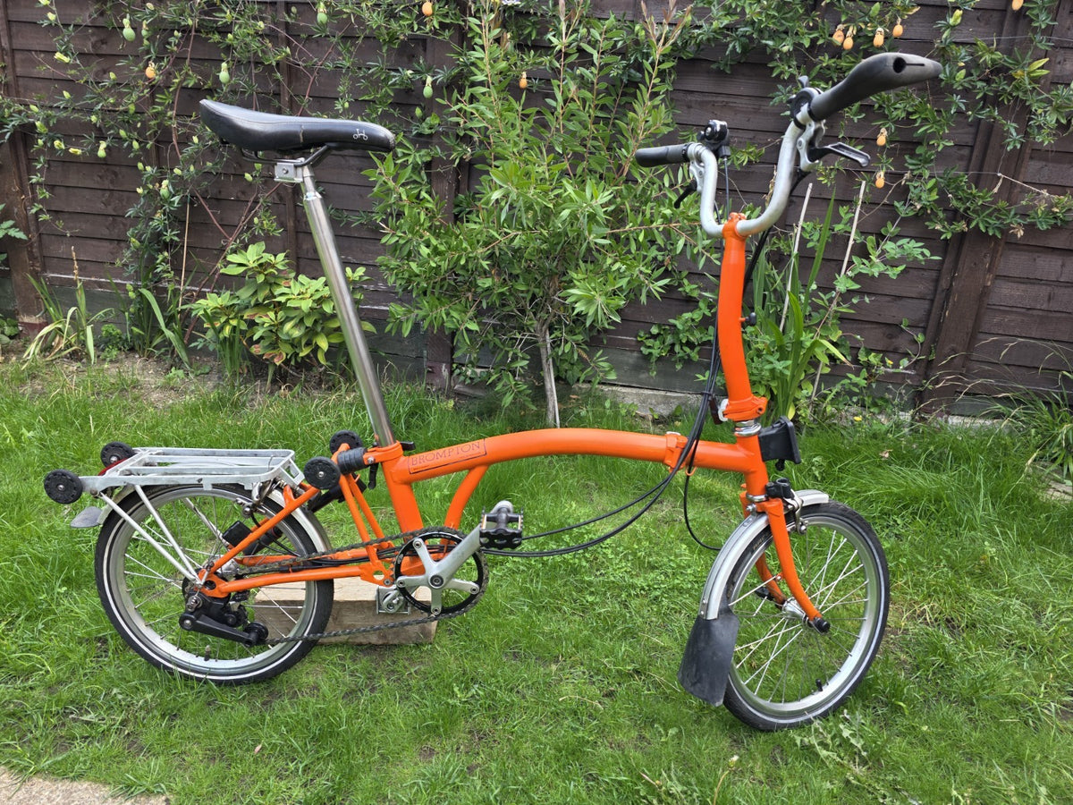 Brompton 6-speed folding bike 2013 with rear rack