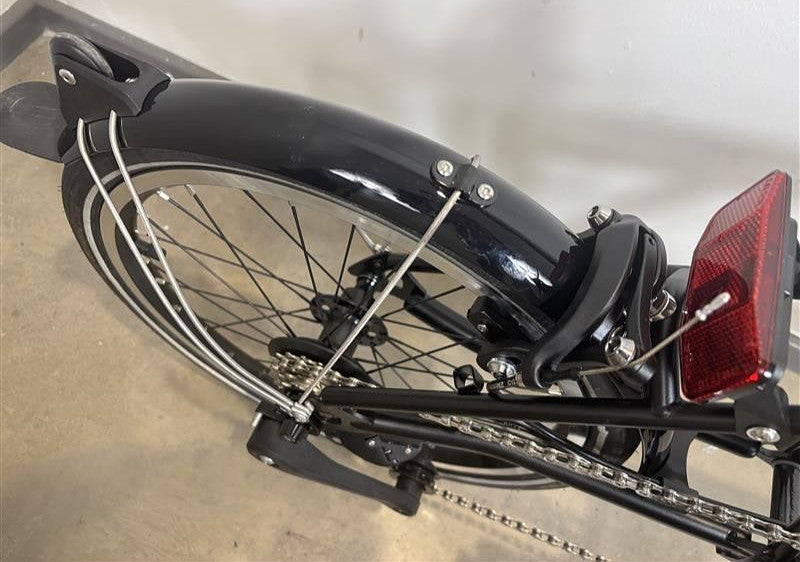 Brompton P Line 4 Speed 2022 Low Handlebar Folding Bike - Midnight Black