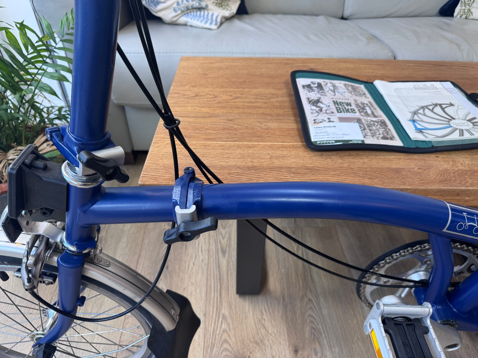 Brompton Folding Bicycle  - Blue - Original Paperwork included - Nice Condition!