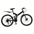 26 in Folding Mountain Bike 21-Speed MTB Bicycle Full Suspension Disc Brake Bike