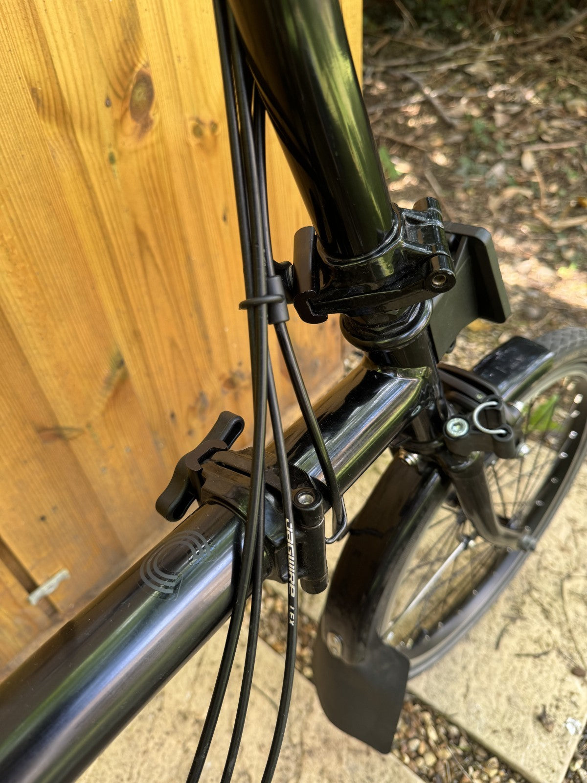 Brompton C‑Line S6L Black Edition Roller Rack – Low Handlebar – 6‑Speed - Brooks