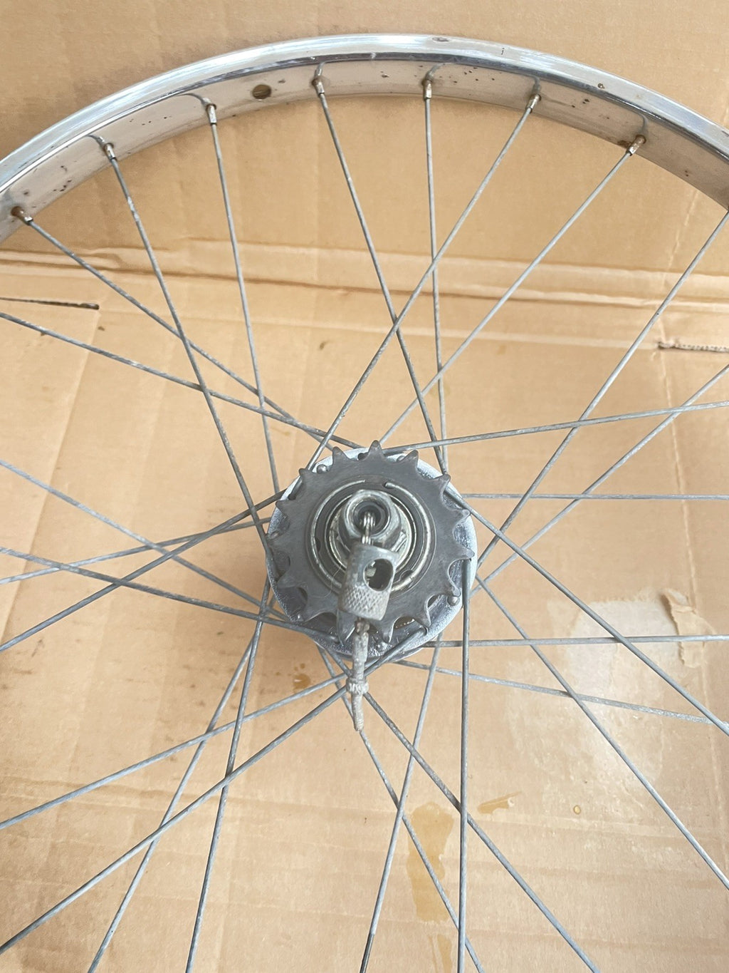 VINTAGE RETRO RALEIGH shopper rear WHEEL 20x 1 3/8th