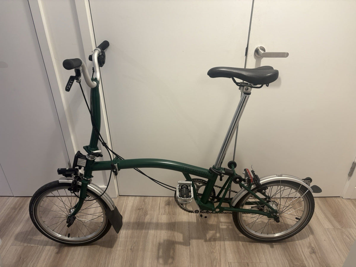 Brompton Green Folding Bike M3L serviced