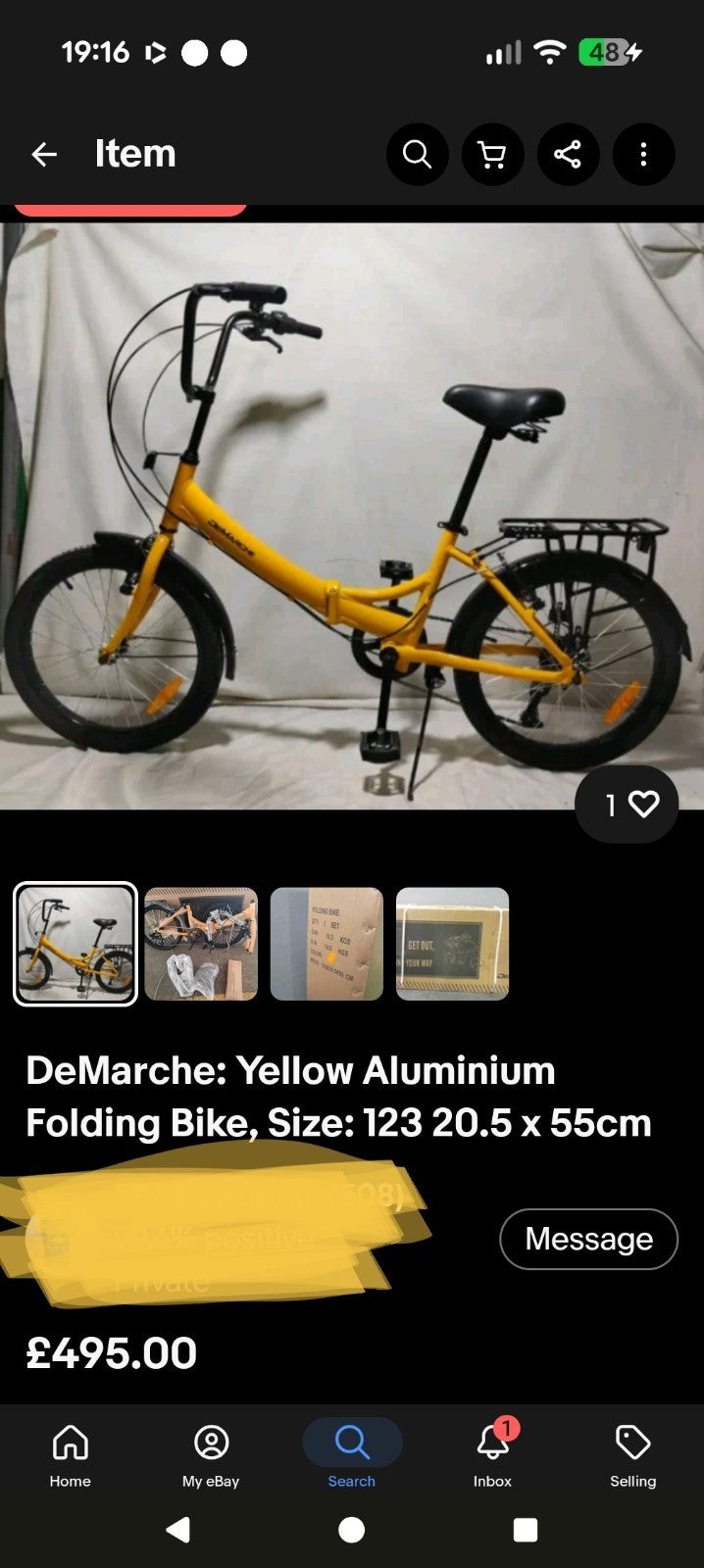 DeMarche folding Bicycle