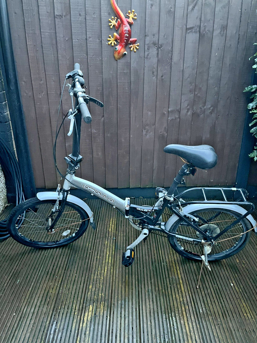 apollo transition folding bike 6 revoshift gears 20inch wheels adults unisex