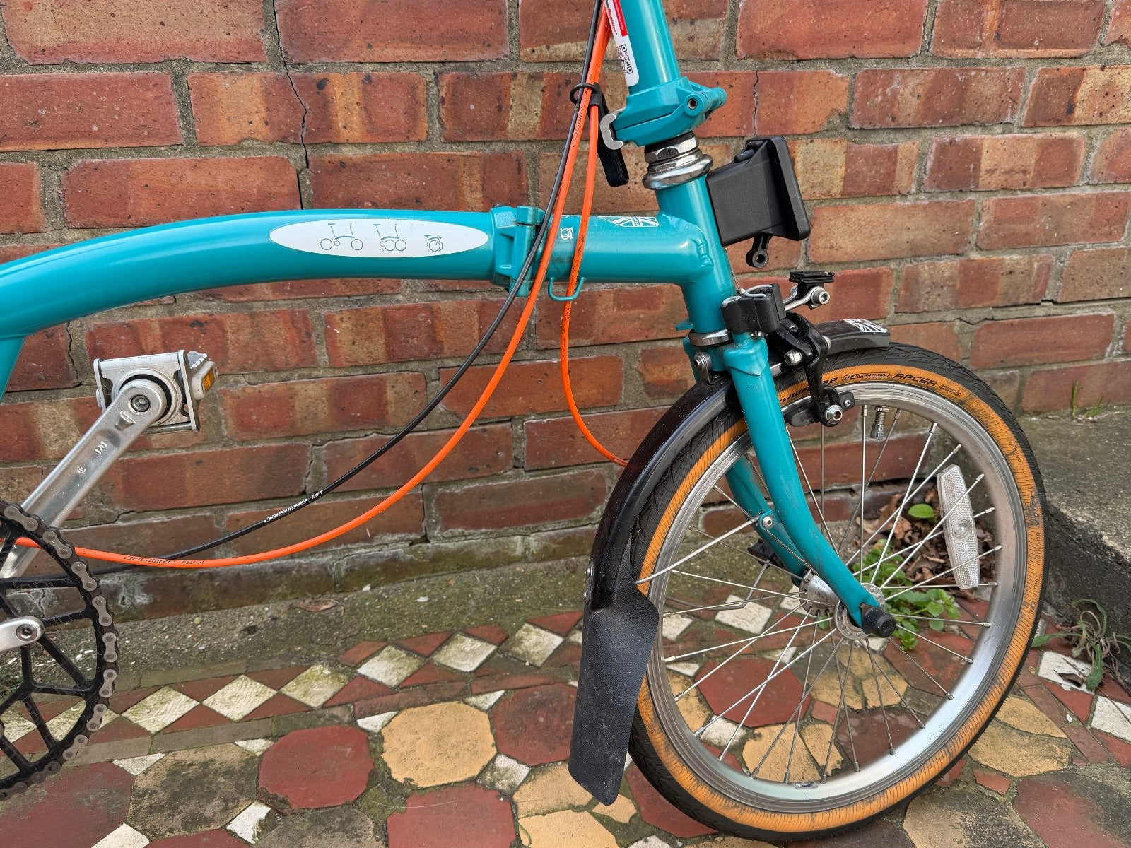 Brompton B75 Folding Bike, Always Stored Indoors., numerous upgrades