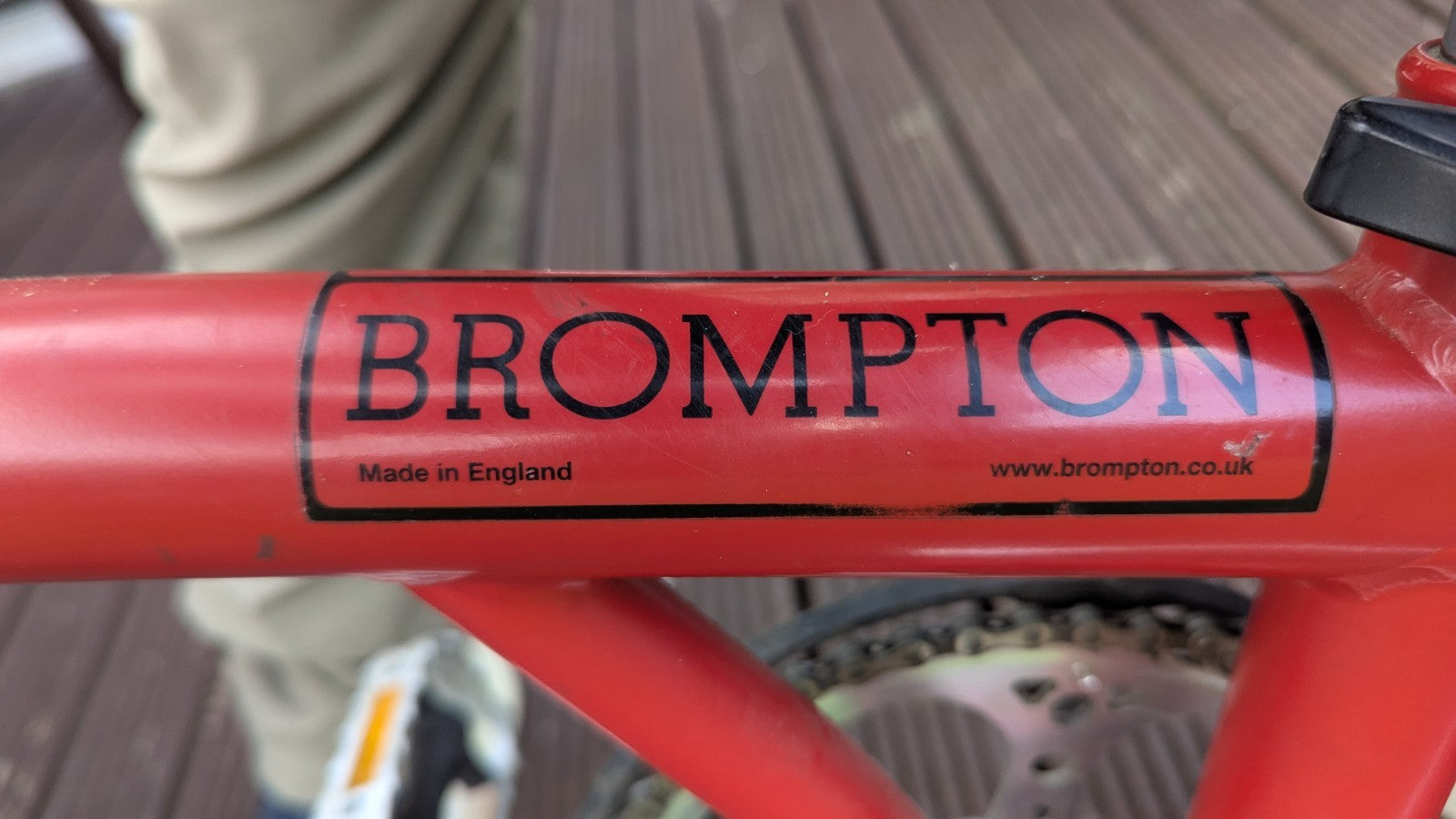 Brompton Folding Folder Bike 6-Speed, Red