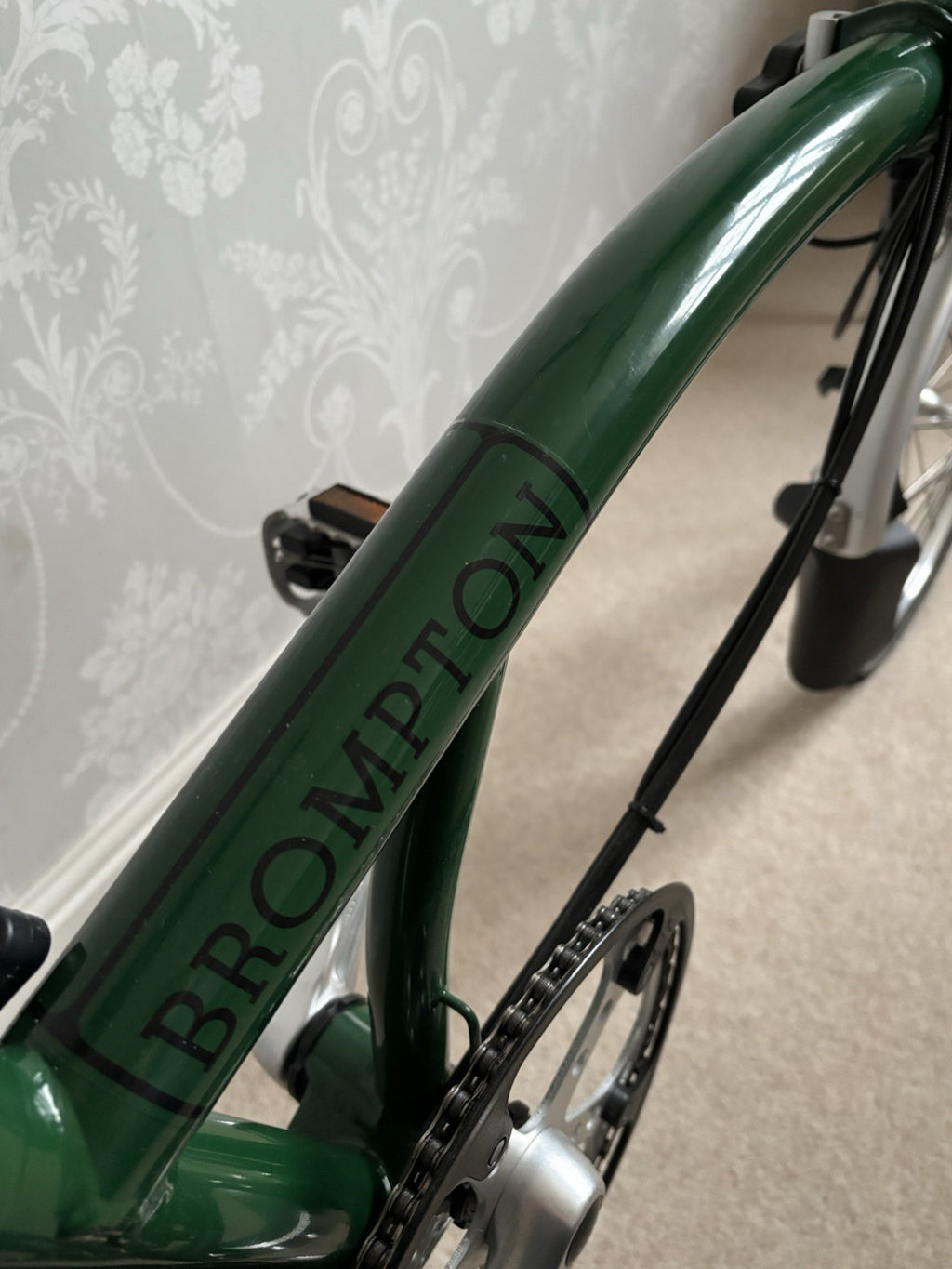 Brompton M3R folding bicycle in Racing Green / Black - New Timewarp Condition
